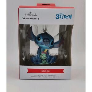 NIB Hallmark Disney Lilo & Stitch With Scrump Christmas Tree Holiday Ornament